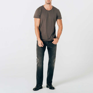 Mens V-Neck Tee - Charcoal