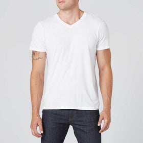 Mens V-Neck Tee - white