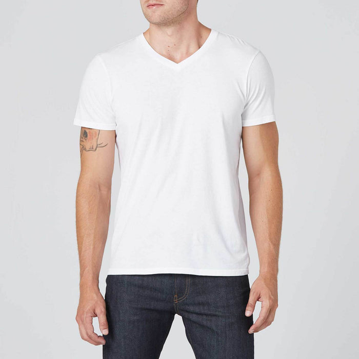 Mens V-Neck Tee - white