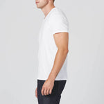 Mens V-Neck Tee - white
