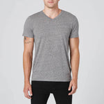 Mens V-Neck Tee - Heather Grey