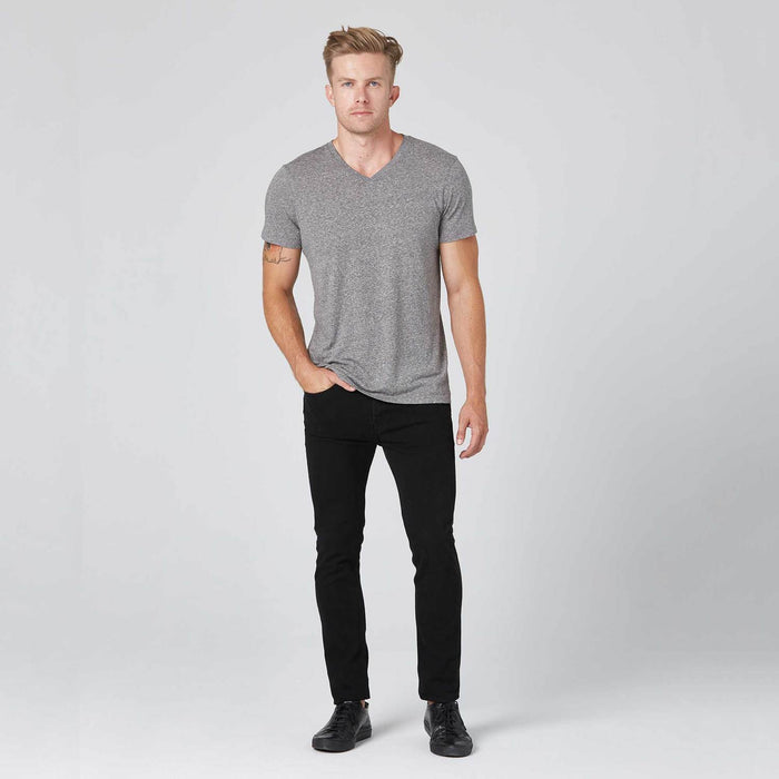 Mens V-Neck Tee - Heather Grey