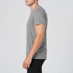Mens V-Neck Tee - Heather Grey